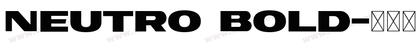 Neutro bold字体转换